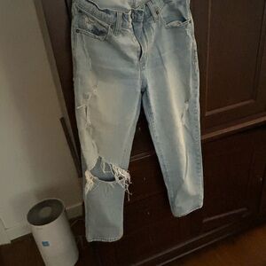 Abercrombie & Fitch Light Blue Boyfriend Jeans